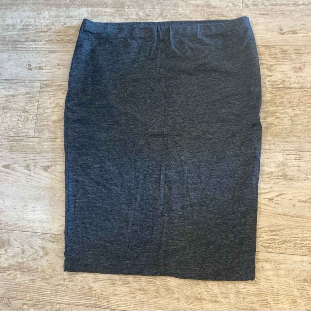 H&M Grey Stretchy Pencil Skirt large